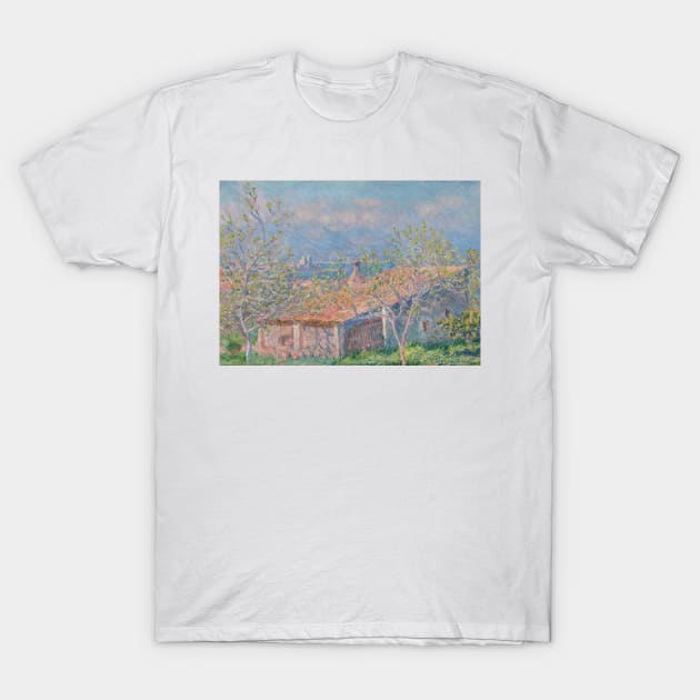 Gardener's House at Antibes by Claude Monet T-Shirt by Classic Art Stall